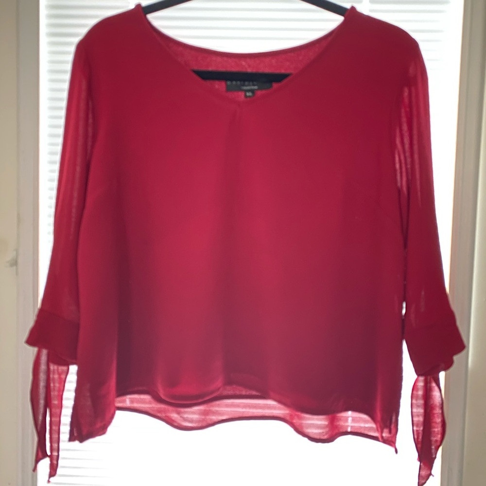 DAVID DART 3/4 Sleeve Blouse w/ Ties